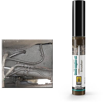 AMMO by Mig Jimenez Hobbyverf Enamel verf - MIG 1800 Effect Oilbrusher - Fresh Engine Oil - Oilbrusher(s) - 10 ml