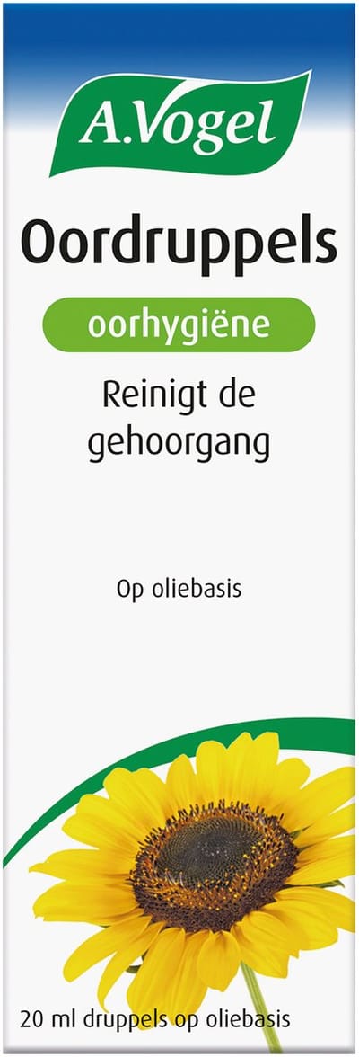 A.Vogel Oordruppels oorhygiëne. Reinigt de gehoorgang. - Reinigt de gehoorgang (oorsmeer) - 20 ml