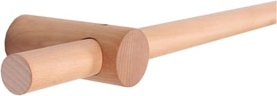 Houten Gordijnroede - Raamdecoratie Staaf - Woonkamer Inrichting - Massief Hout - 240 cm