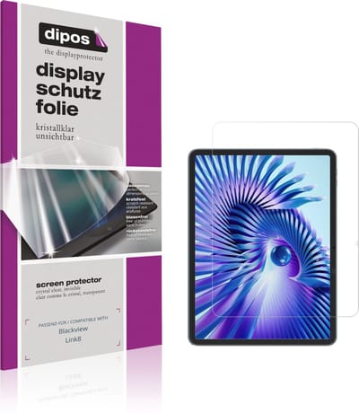 dipos – 2x Beschermfolie geschikt voor Blackview Link8 | Krasbestendige & heldere Screenprotector Ultra-Thin