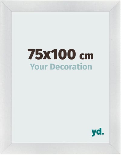 Your Decoration - Fotolijst 75x100 cm - MDF - Zilver Mat - Pisa