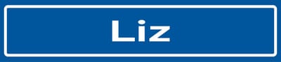 Fotofabriek Straatnaambord Liz | Straatnaambord met naam | Cadeau Liz
