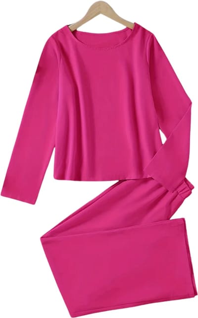 Livano Linnen Broek Dames - Zomerbroek - Volwassenen - Lange Broek - Pantalon - Strandbroek - Zomer - Ibiza Stijl - Donkerroze - Maat S