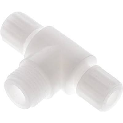 8x6mm & G1/2'' PVDF T-stuk Knelfitting Buitendraad 10bar