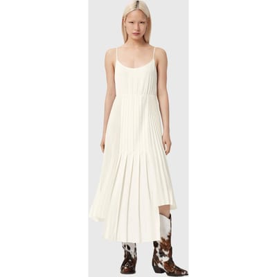 AllSaints Lucille Dress Chalk White Taglia: XS | Maxi abiti Outlet | Donna | Bianco