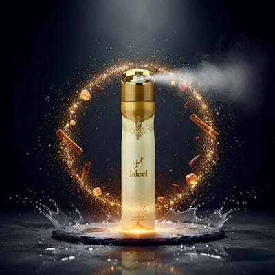 Air Freshener Jaleel by Risala – 300ml x6 – Long Lasting Arabic Oriental Room Spray from Dubai – Woody, Amber, Musk & Spicy Fragrance