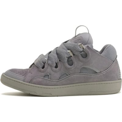 Sneakers Lanvin Curb Monochrome Suede Sneakers Anthracite