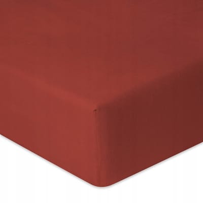 Jersey hoeslaken met elastiek 90/100x190/200 cm - Premium oranje
