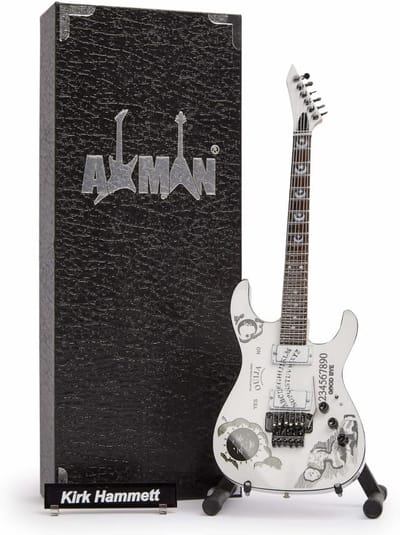 Miniatuur Gitaar Replica - Muziek Cadeau - Decoratief Ornament - Handgemaakt Design - 25 x 4 x 11 cm