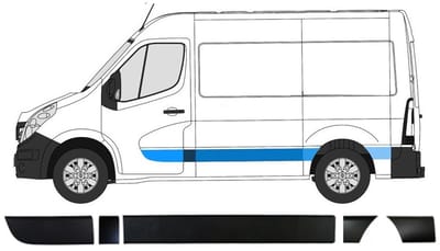 Sierlijsten set voor Renault Master 2010- / Links