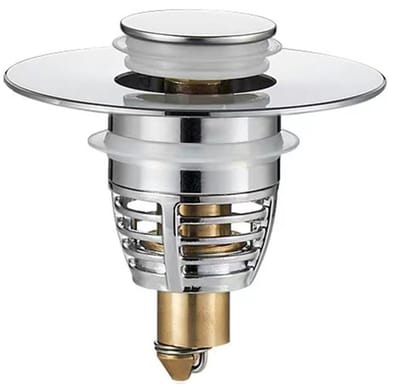 MTTproducts- Gootsteenstop Universeel - Roestvrijstalen Behuizing - Afvoerzeef - Pop-up Stopper - Geschikt voor 28-33 mm - Duurzaam en Corrosiebestendig - Afvoerplug