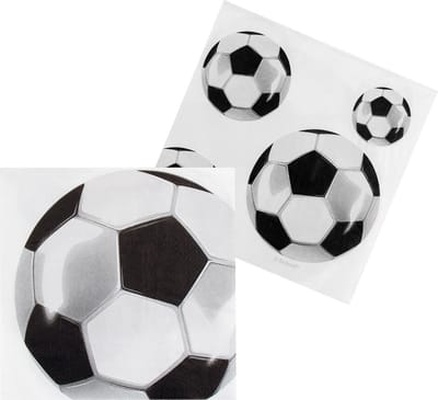 Boland - Set 20 papieren servetten Voetbal - Voetbal - Voetbal - EK/WK - Supporter