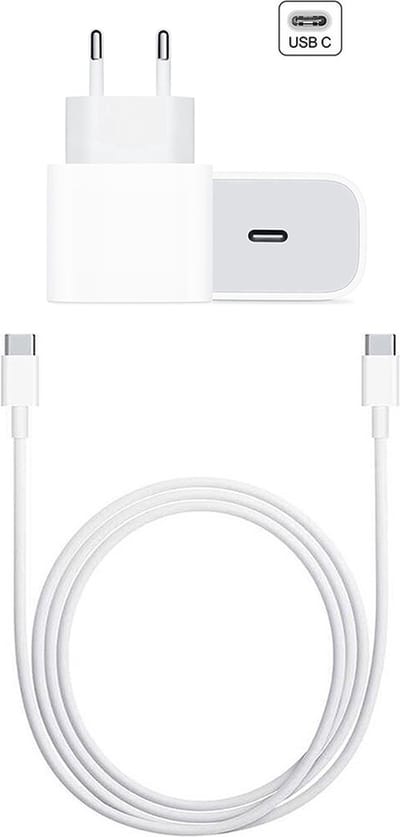 DW4Trading USB-C Power Adapter + Kabel - 20W - NIET geschikt voor Appel Watch