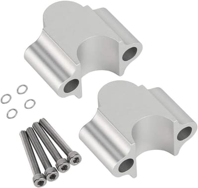Motorstuur Verhoger - Stuur Riser Klem - Comfortabeler Rijden - Universeel 22mm Ontwerp - 30 mm Verhoging - Zwart