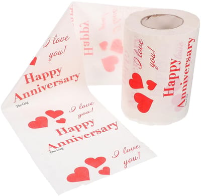 Dailygoods- Toiletpapier Romantisch Hart Bedrukt - Valentijnsdag - Verjaardag - Bruiloft - Grappen - Eco-toiletpapier - Feestpapier