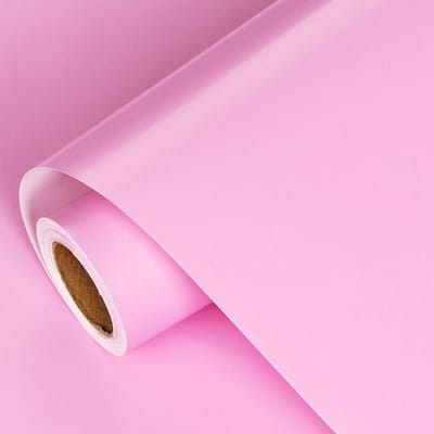 Roze Inpakpapier - Cadeaupapier Rol - Feestelijke Verpakking - Effne Kleur - 43cm Breed
