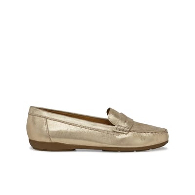 GEOX ANNYTAH MOC DAMES Loafers - LICHT GOUD - Maat 36