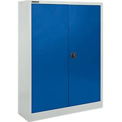 Schäfer Shop Select materiaalkast MSI 16409i, B 950 x D 400 x H 1535 mm, 3 etages, staal, lichtgrijs/enzisch blauw
