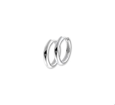 Zilveren Klapoorringen half rond 1011867