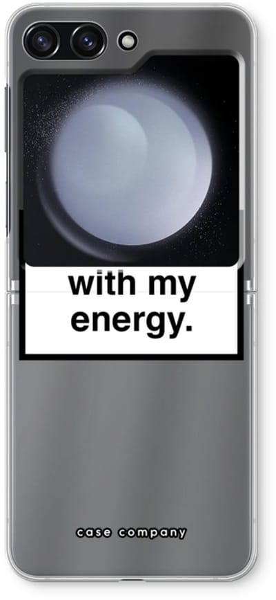 Case Company® - Hoesje geschikt voor Samsung Galaxy Z Flip5 hoesje - My energy - Soft Cover Telefoonhoesje - Bescherming aan alle Kanten en Schermrand