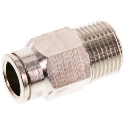 10mm x R3/8'' Messing Insteekfitting Buitendraad FKM [2 Stuks]
