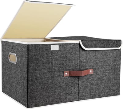 Cosensi- Opbergdoos Extra Groot - Opbergdoos met Vakken - Opvouwbaar - Wasbaar - 55x33x30 cm - Verdeelbaar Compartiment - Opbergbox