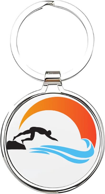 Akyol - zwemmen Sleutelhanger - Zwemmen - zwemmers - cadeau - sport sleutelhanger - sport - zwembad - sleutelhanger voor zwemmers - open water zwemmer - duiken - vlinderslag - borstkrol - sleutelhanger voor jongens - 4 x 7,5 CM
