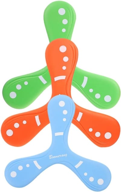 Terugkerende Boemerangs - Vliegend Speelgoed - Buiten Spelen - Zacht EVA Materiaal - 22 x 205 cm - Multi