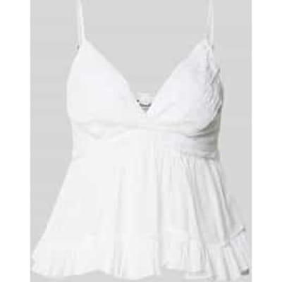 slim fit top van puur katoen model 'TARIA'