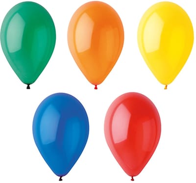 12x 10 Ballonnen Ø 25 cm assorti kleuren Crystal