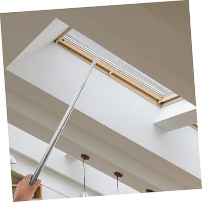 Raamopener Stang - Trekstok Jaloezieën - Ramen Openen - Verstelbare Lengte - 240 cm - Grijs