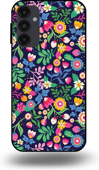 Smartphonica Telefoonhoesje geschikt voor Samsung Galaxy A34 5G met bloemen opdruk - TPU backcover case flower design geschikt voor Samsung Galaxy A34 5G