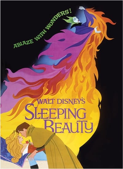 Sleeping Beauty Ablaze Art Print 60x80cm | Poster