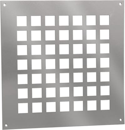 ALU ventilatieplaat 250x250mm