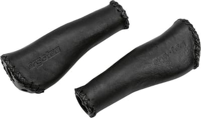 Ergotec Handvat Monaco Als-09/2 135 / 92 Mm Leer Zwart