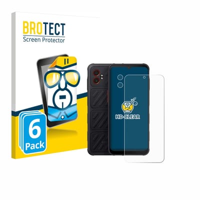 BROTECT - Screenprotector voor Samsung Galaxy XCover 7 Pro (Voor+Camera) - Folie Beschermfolie transparant 6 Stuks