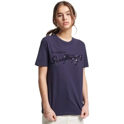 Superdry - Vintage T-shirt met geschreven tekst - Dames - T-shirts