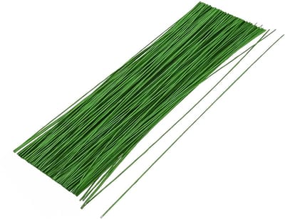Florale Draad Set - 100x 0.5mm Bloemendraad Stelen 35.5cm voor Bloemschikken & Knutselen