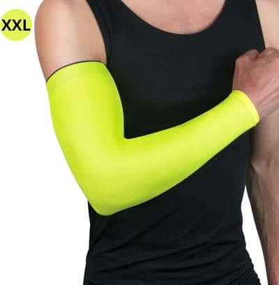 Nivard Polswarmers - Armwarmers Dames - Duimopening - Wol - Armstukken - Winter - Groen - Maat XXL