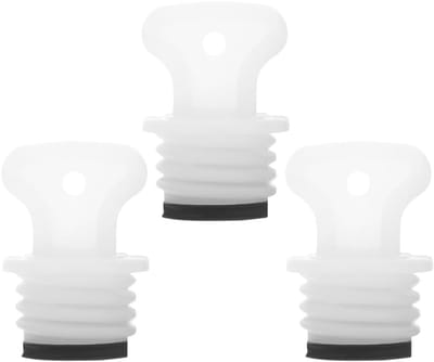 3 Stuks Warmwaterfles Accessoires - Sluitingen voor Warmwaterflessen en Flessen, Rubber Witte Kap en Tas Sluiting