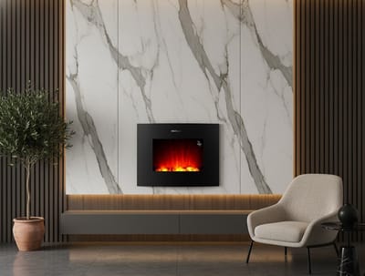XXL Elektrische Haard "Royal Flame" – 188 cm Luxe 3-in-1 Sfeerhaard | Vrijstaand, Wandhaard & Inbouwhaard | 3D Vlameffect met 12 Kleuren LED | Verwarming met Timer & Afstandsbediening – Modern Zwart Design HomeByNicole