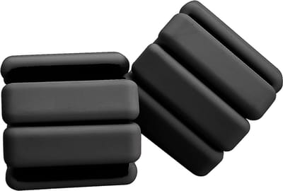 Enkelgewichten set voor vrouwen mannen oefeningen wandelen joggen yoga aerobics pilates, gewichtdragende armband fitness polsband, zwart