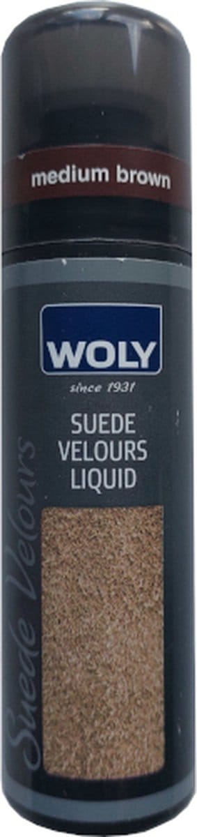 Woly Suéde velours nubuck liquid Middel Bruin (Schoenonderhoud - Kleurhersteller)