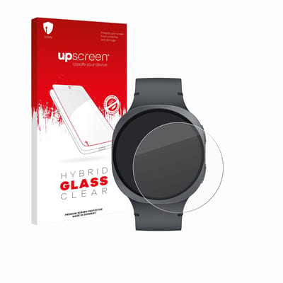 upscreen - Screenprotector voor Samsung Galaxy Watch 8 / 9 (44 mm) - Folie Beschermfolie Beschermglas transparant