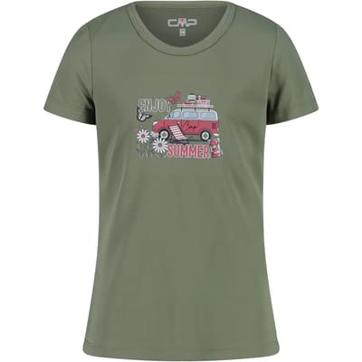 T-shirt techniek bedrukt meisje CMP