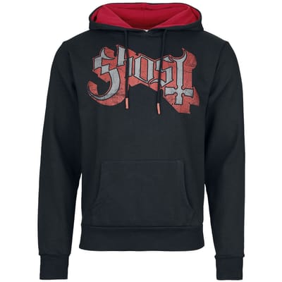 Ghost Trui met capuchon - Priest - L - voor Mannen - zwart-rood