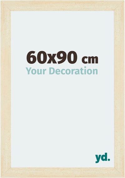 Your Decoration - Fotolijst 60x90 cm - MDF - Zand Geveegd - Mura
