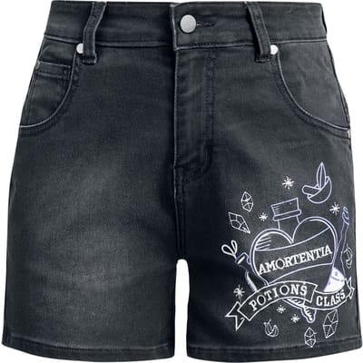 Harry Potter Shorts - Harry Potter - Potions - 27 - voor Vrouwen - grey denim