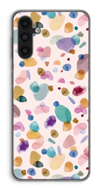 Case Company® - Hoesje geschikt voor Samsung Galaxy A04s hoesje - Terrazzo Memphis - Soft Cover Telefoonhoesje - Bescherming aan alle Kanten en Schermrand