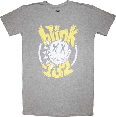 Blink-182 - Big Smile Korte jurk - XS - Grijs